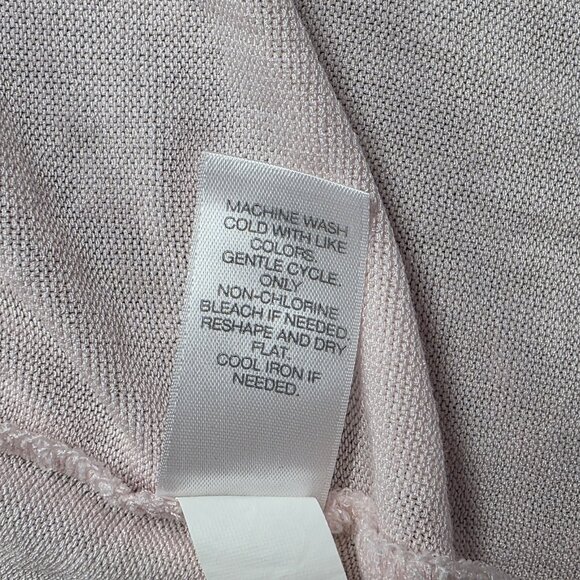 J Jill Cardigan Women M Light Pink Open Front Lightweight Sweater Office Casual - Picture 7 of 12